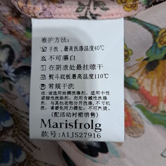 Marisfrolg Floral Print Sleeveless Silk Blend Dress Size 38 EUR US 8 Multi-color - Picture 8 of 16